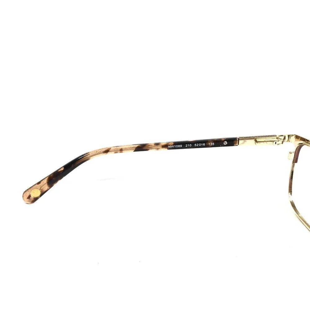 Nine West Eyeglasses Frames NW1089 210 Brown Gold Cat Eye Full Rim 52-16-135